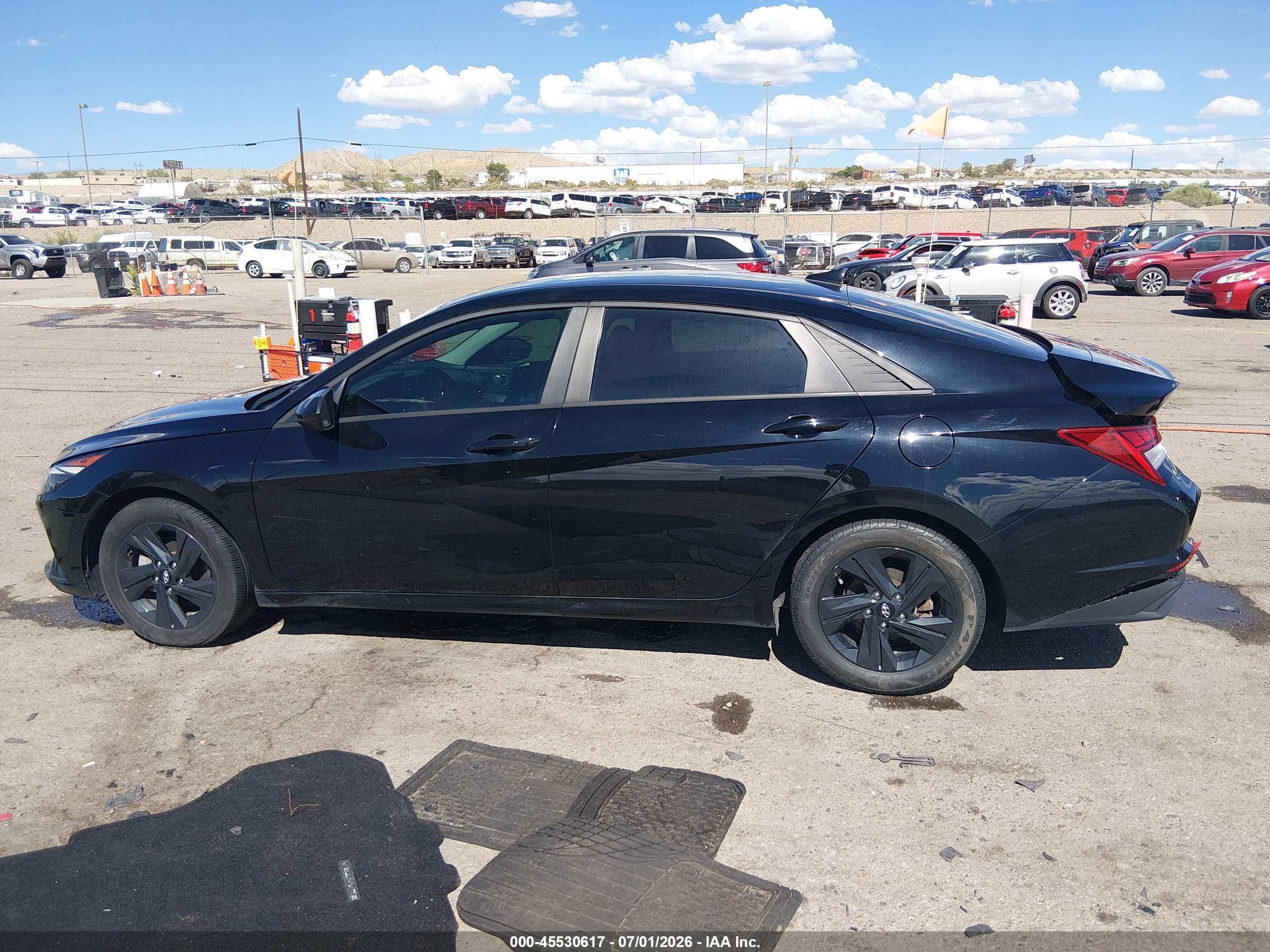 2022 HYUNDAI ELANTRA HYBRID BLUE