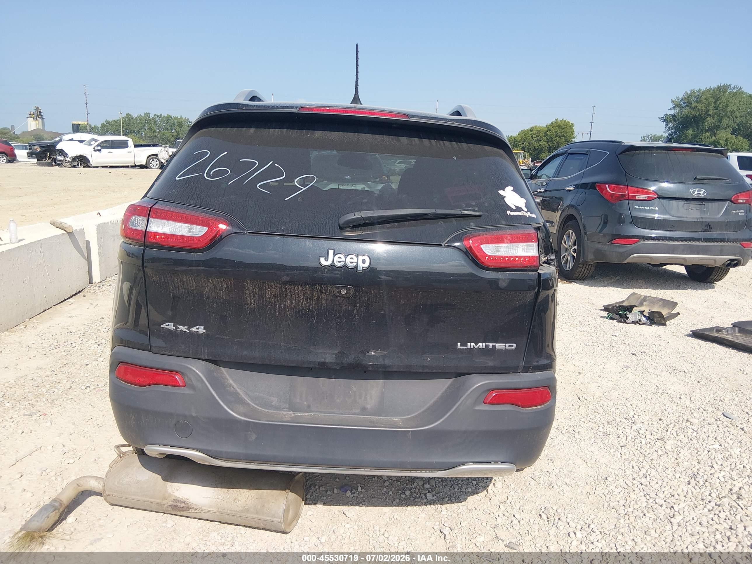 2016 JEEP CHEROKEE LIMITED 4X4