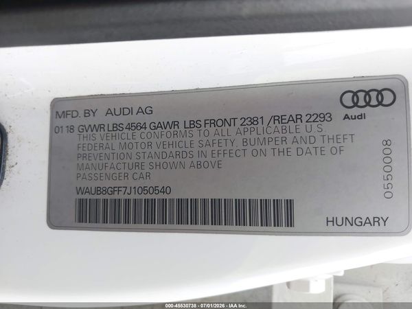 2018 AUDI A3