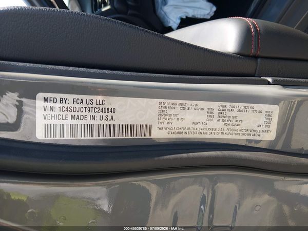 2026 DODGE DURANGO GT PLUS AWD HEMI V8