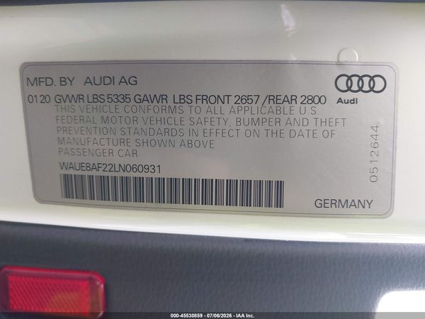 2020 AUDI A6 PREMIUM PLUS