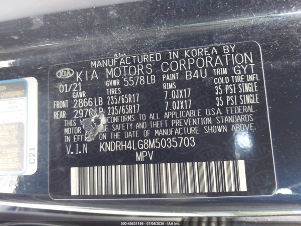 2021 KIA SORENTO HYBRID EX