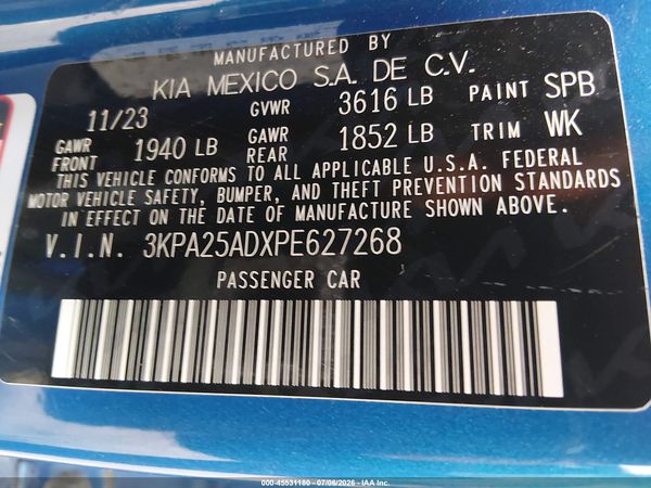 2023 KIA RIO 5-DOOR S