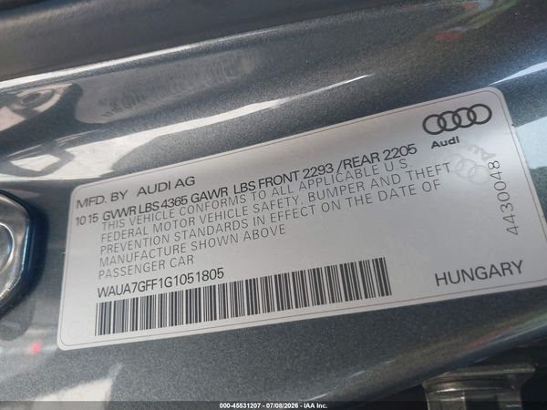 2016 AUDI A3 1.8T PREMIUM