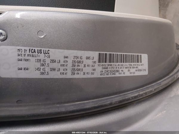 2017 CHRYSLER PACIFICA TOURING-L