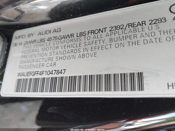 2015 AUDI A3 2.0T PREMIUM