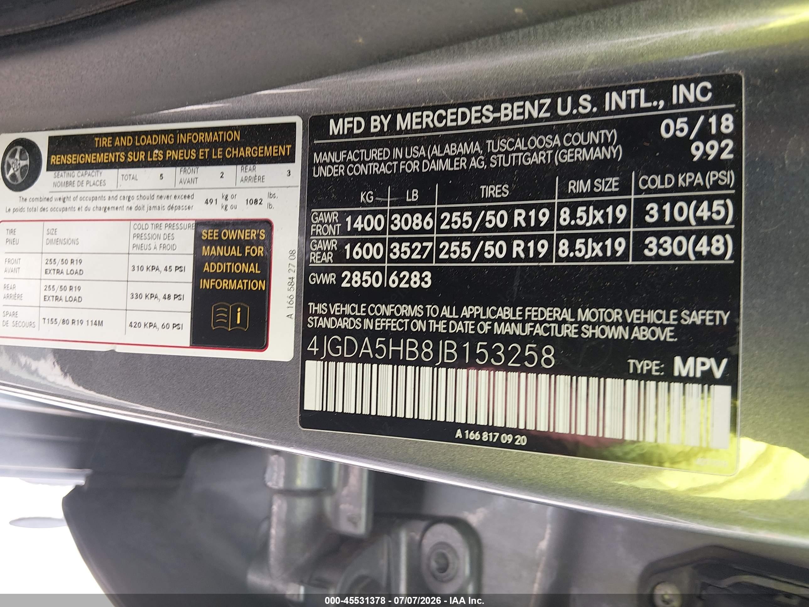2018 MERCEDES-BENZ GLE 350 4MATIC