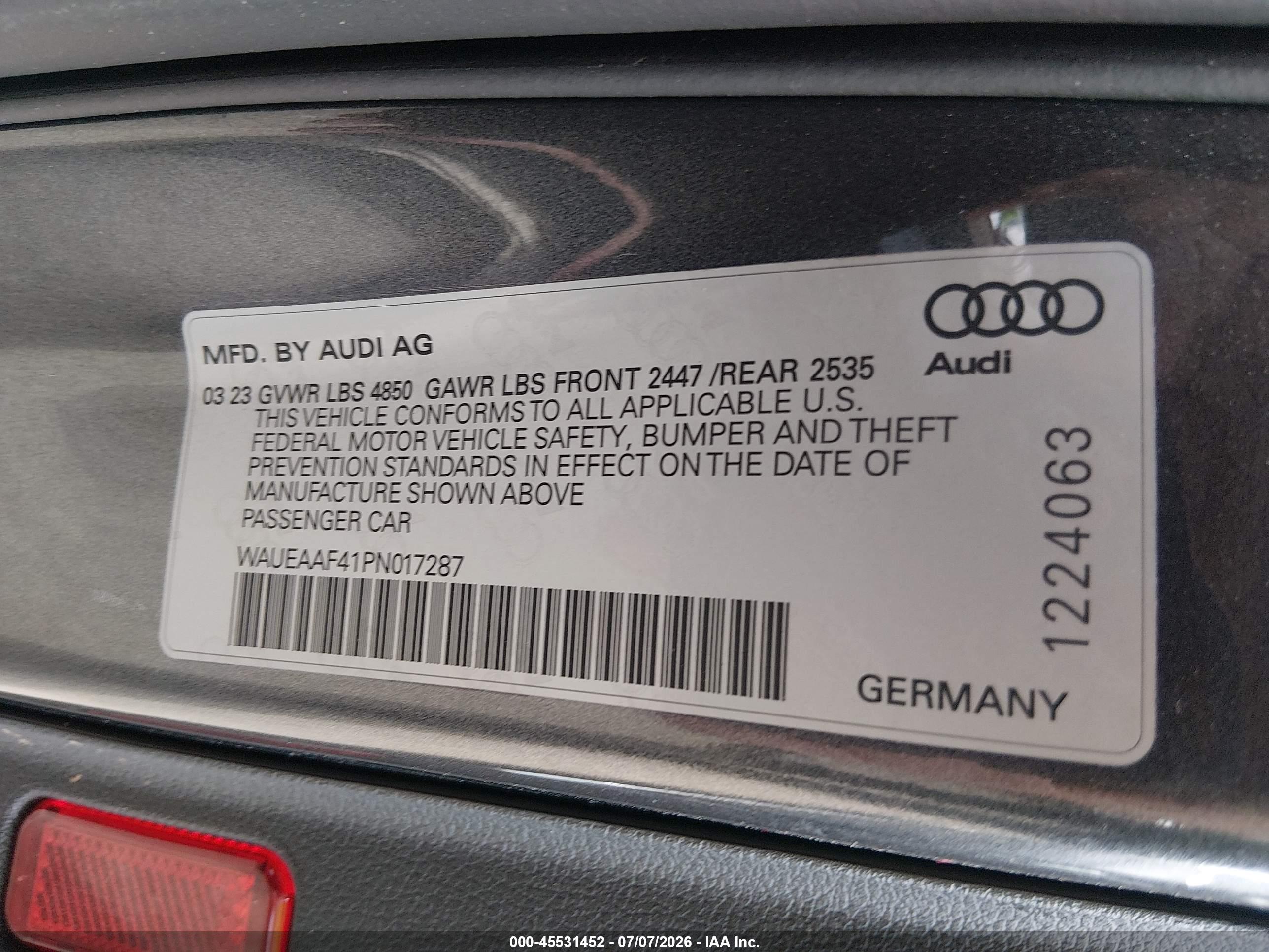 2023 AUDI A4
