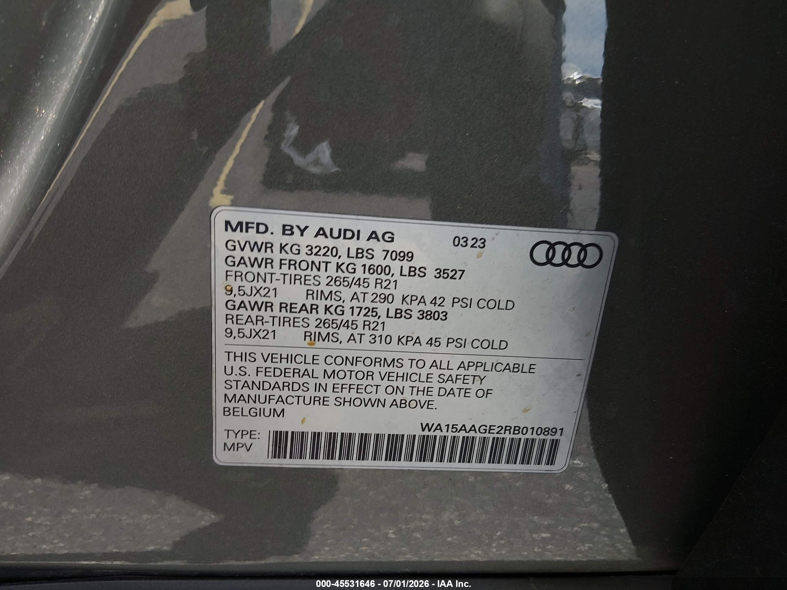 2024 AUDI Q8 E-TRON PREMIUM PLUS QUATTRO