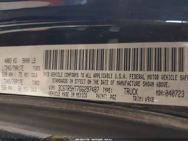 2016 RAM 2500 TRADESMAN
