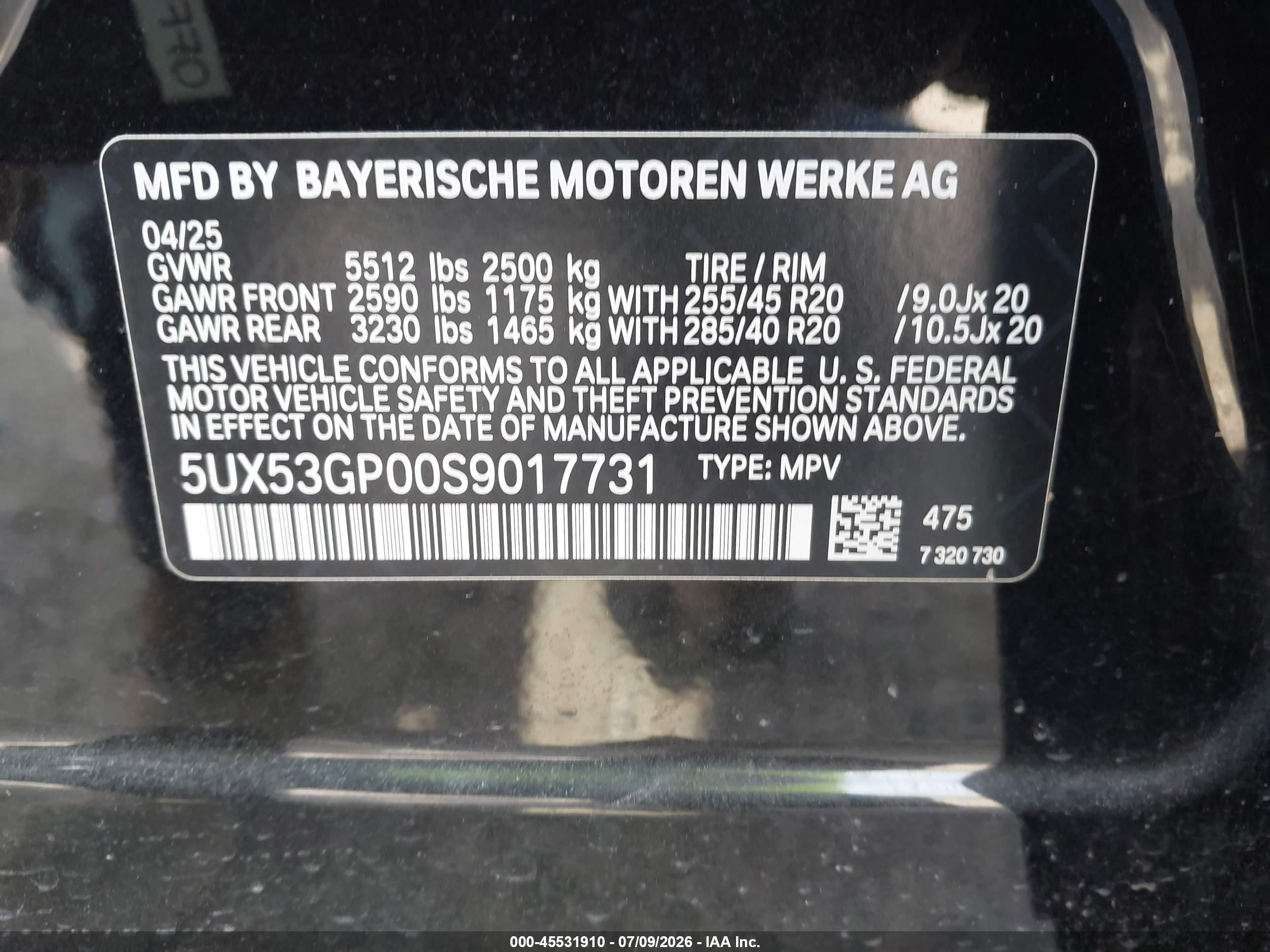 2025 BMW X3 30 XDRIVE