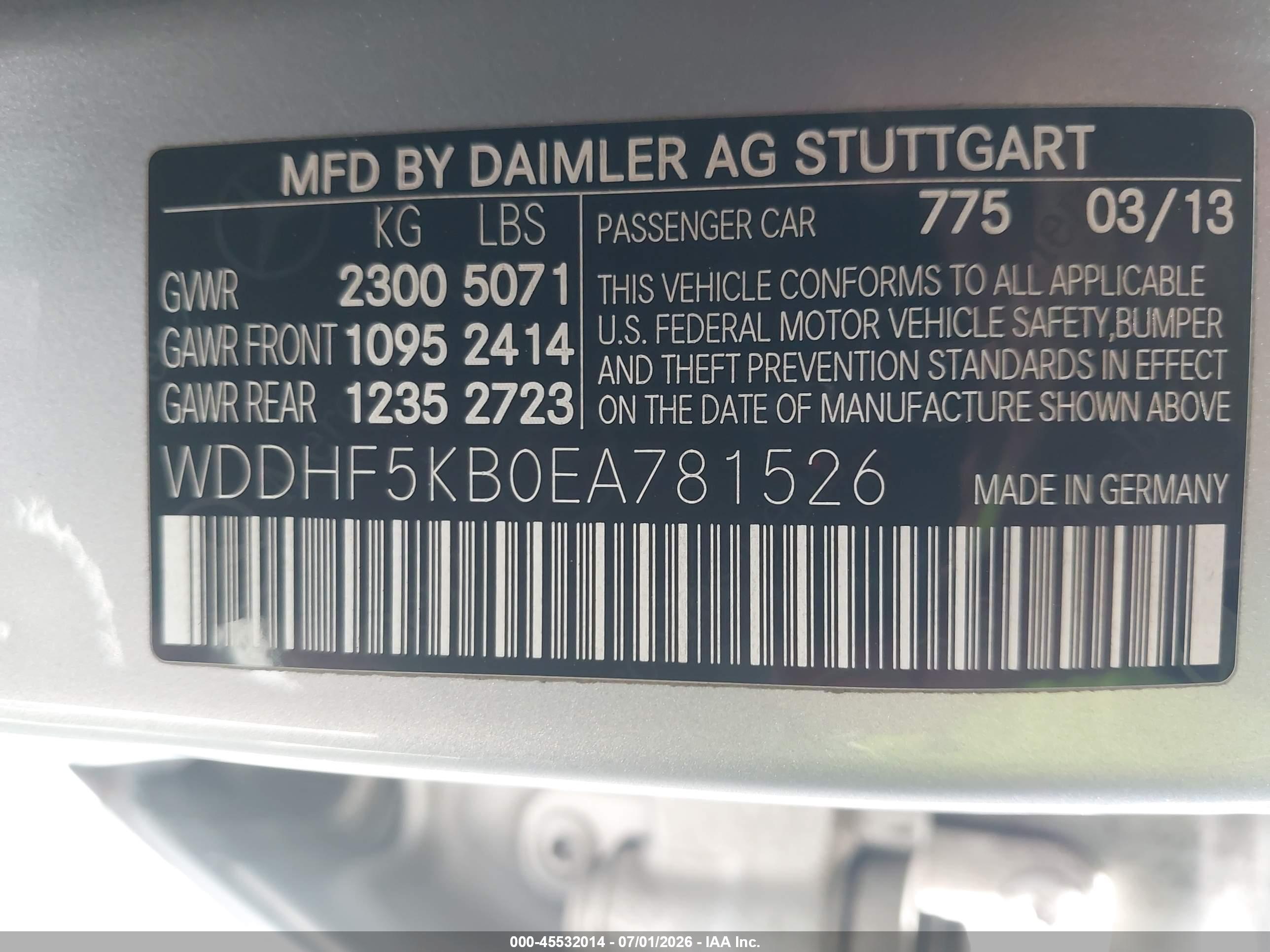 2014 MERCEDES-BENZ E 350 E350