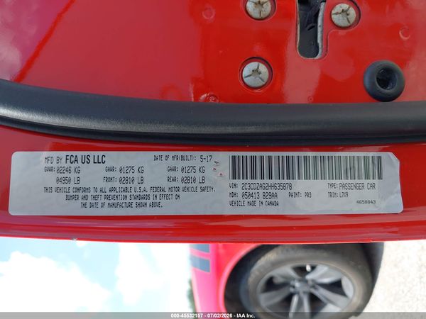 2017 DODGE CHALLENGER SXT