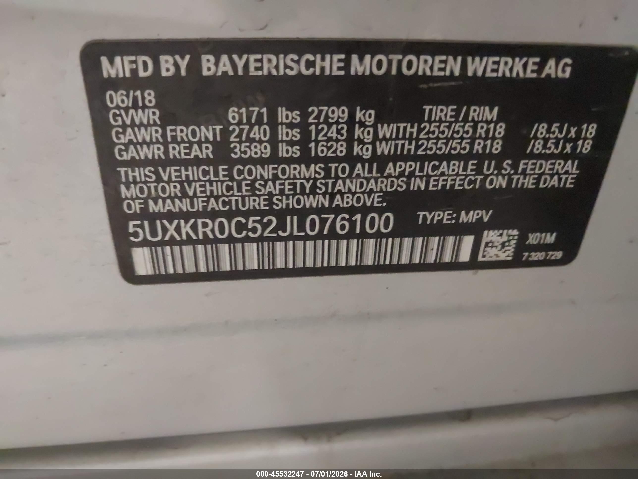 2018 BMW X5 XDRIVE35I