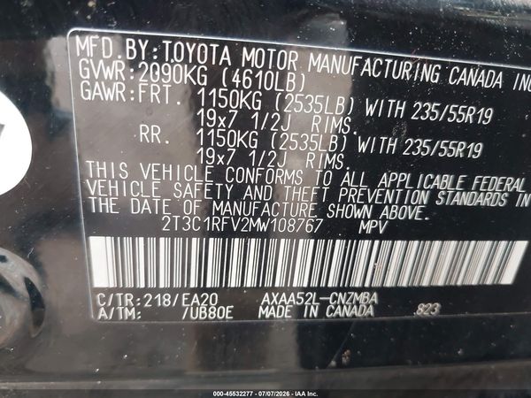 2021 TOYOTA RAV4 XLE PREMIUM