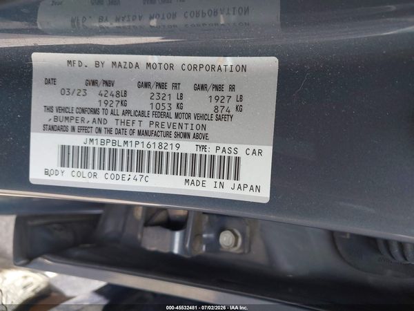 2023 MAZDA MAZDA3 2.5 S CARBON EDITION