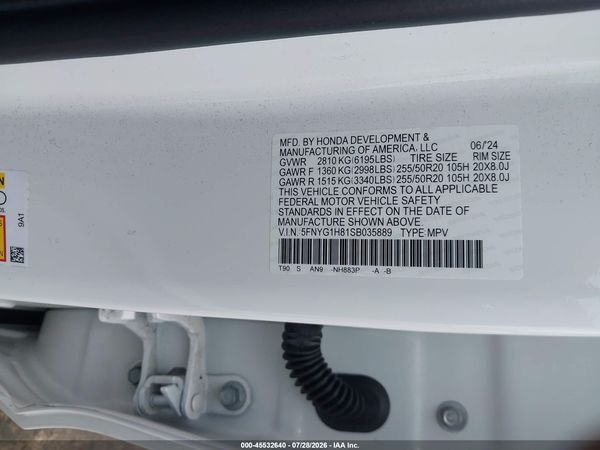 2025 HONDA PILOT ELITE