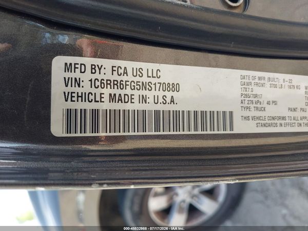 2022 RAM 1500 CLASSIC TRADESMAN  4X2 6'4 BOX