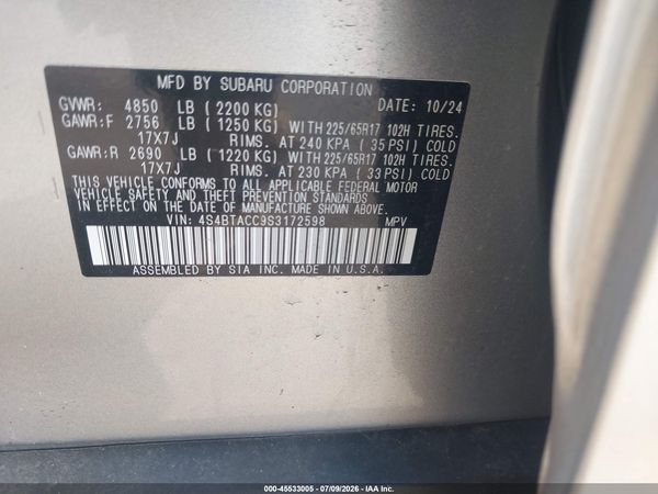 2025 SUBARU OUTBACK PREMIUM