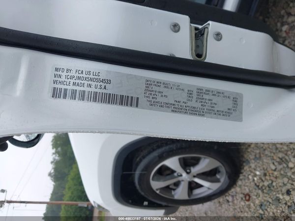2022 JEEP CHEROKEE LIMITED 4X4