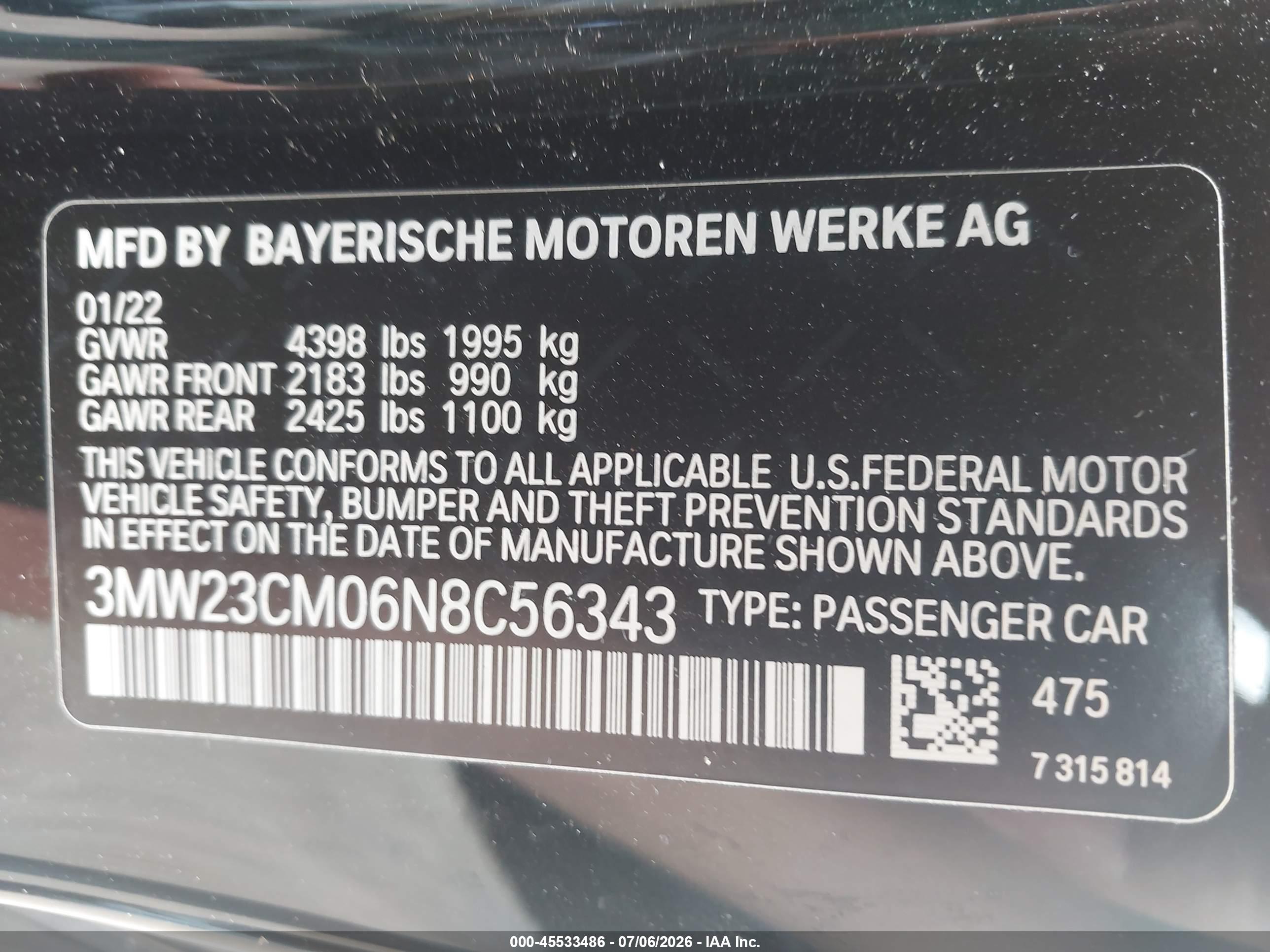 2022 BMW 230 I