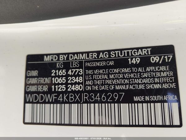 2018 MERCEDES-BENZ C 300 4MATIC