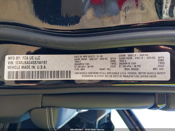 2025 JEEP GRAND CHEROKEE L ALTITUDE X 4X4