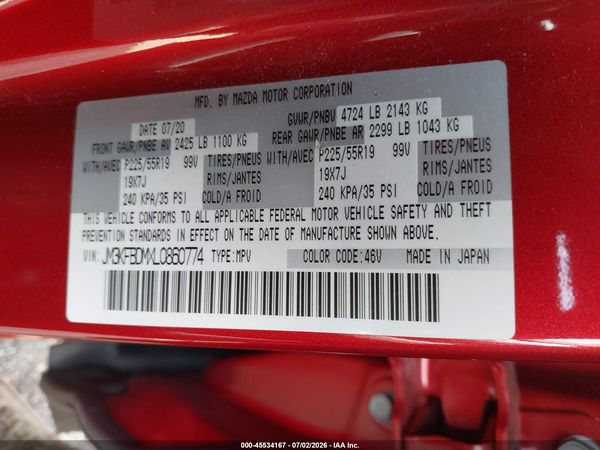 2020 MAZDA CX-5 GRAND TOURING