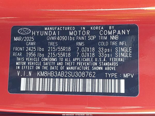 2025 HYUNDAI KONA SEL