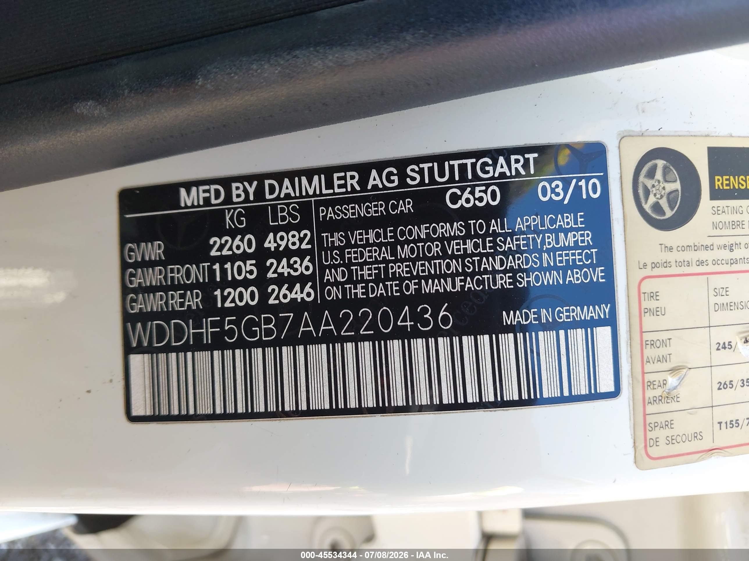 2010 MERCEDES-BENZ E 350 E350