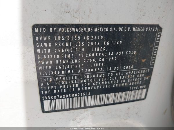 2024 VOLKSWAGEN TIGUAN 2.0T SE R-LINE BLACK — I9