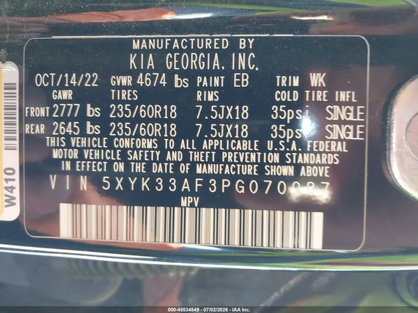 2023 KIA SPORTAGE EX