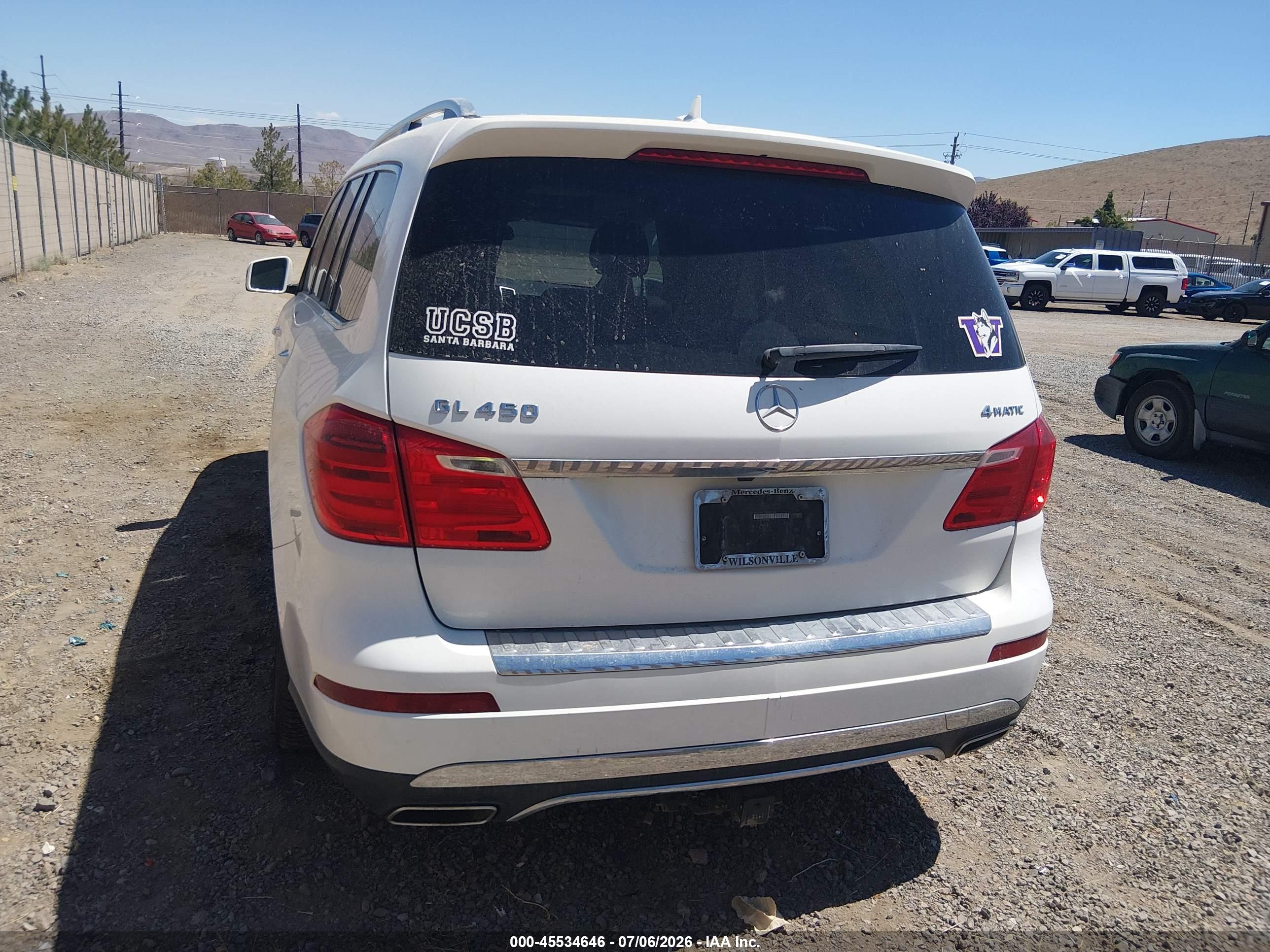 2016 MERCEDES-BENZ GL 450 4MATIC