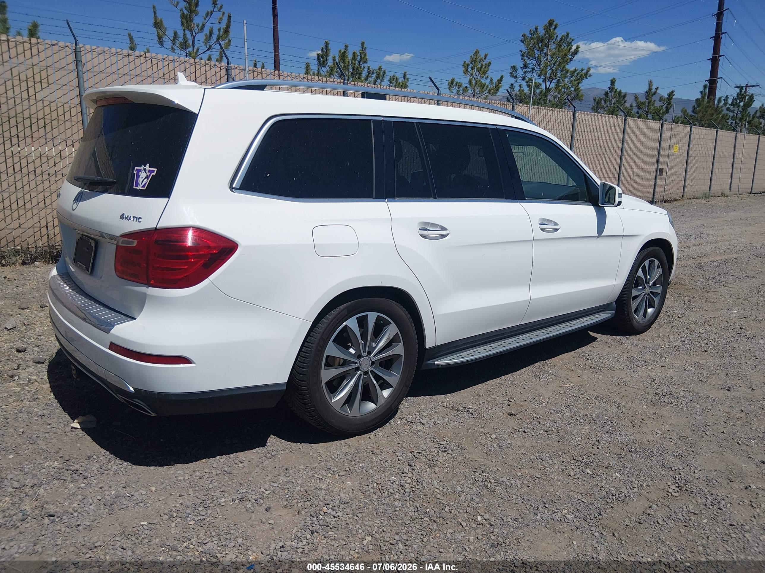 2016 MERCEDES-BENZ GL 450 4MATIC