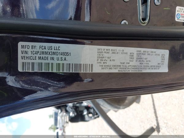 2021 JEEP CHEROKEE LATITUDE LUX 4X4