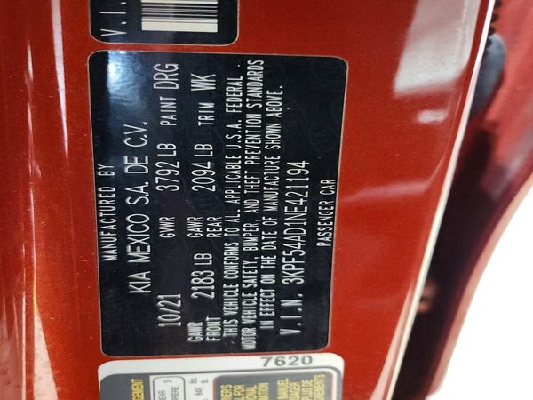 2022 KIA FORTE GT Line