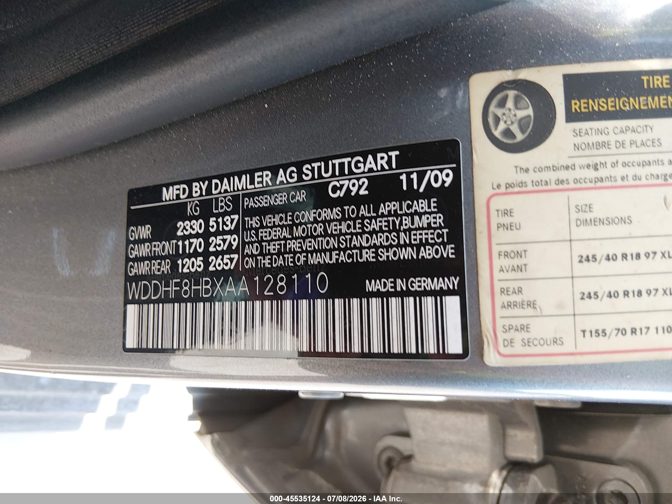 2010 MERCEDES-BENZ E 350 E350 4-MATIC
