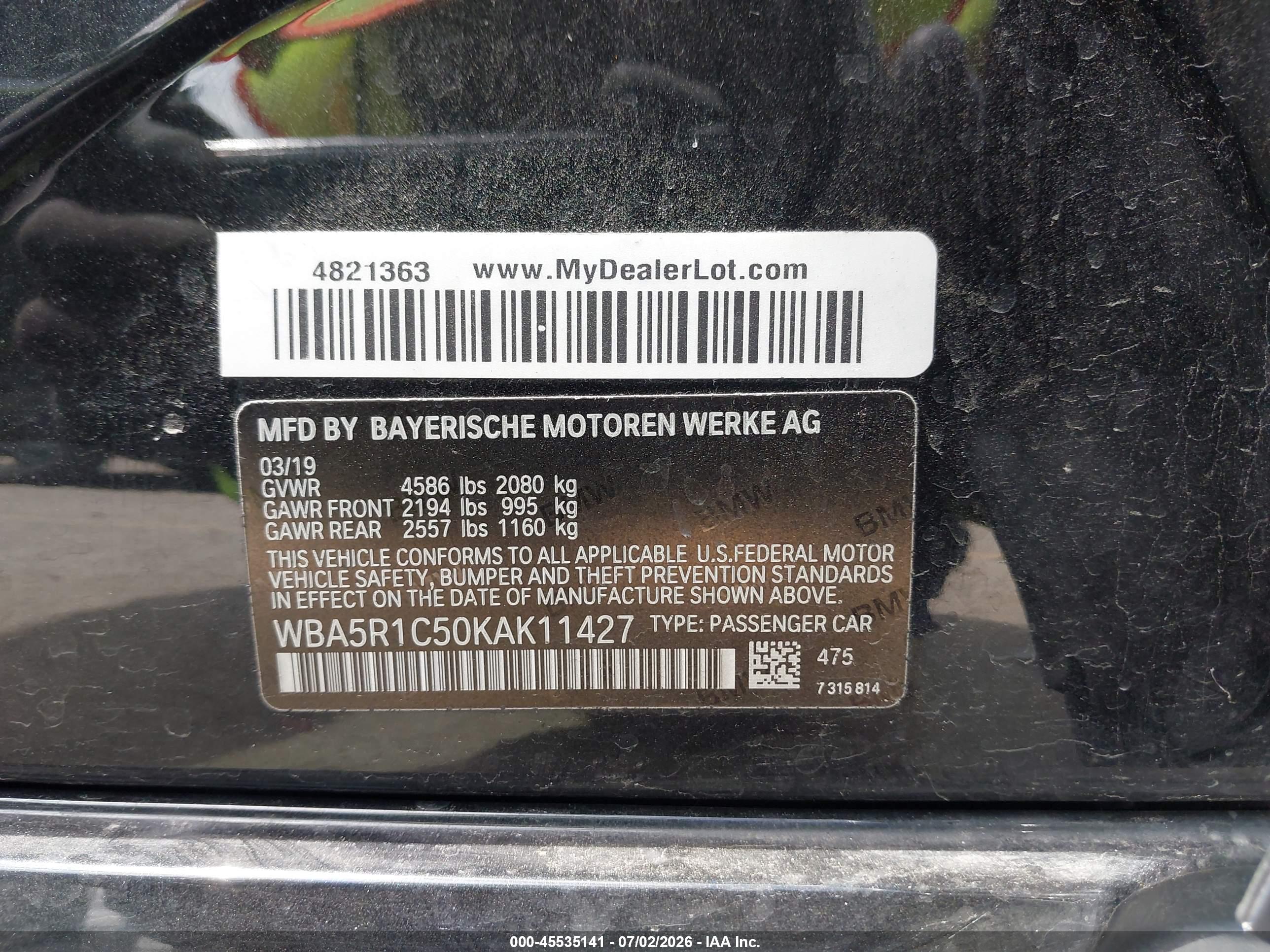 2019 BMW 330I