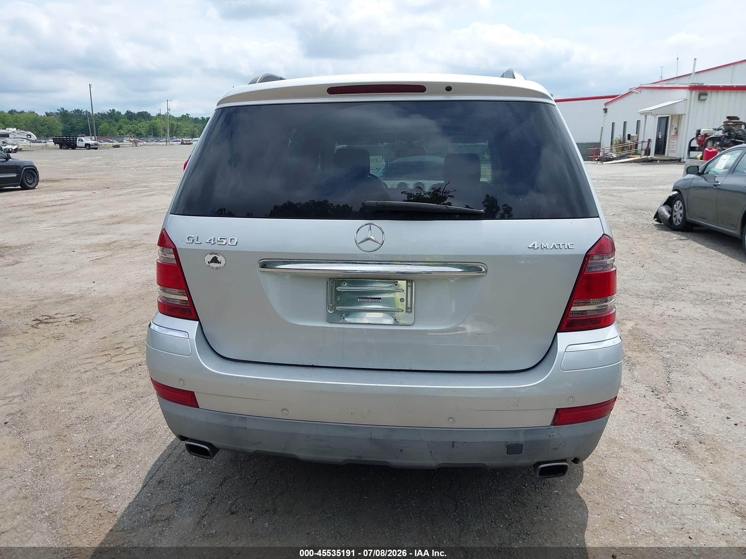 2007 MERCEDES-BENZ GL 450 GL450 4-MATIC