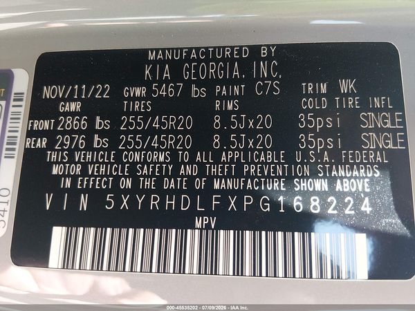 2023 KIA SORENTO X-LINE EX