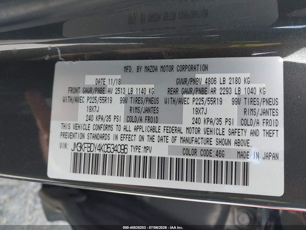 2019 MAZDA CX-5 GRAND TOURING RESERVE