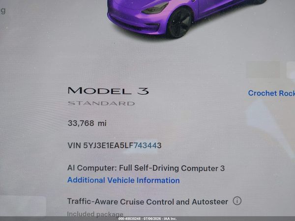 2020 TESLA MODEL 3