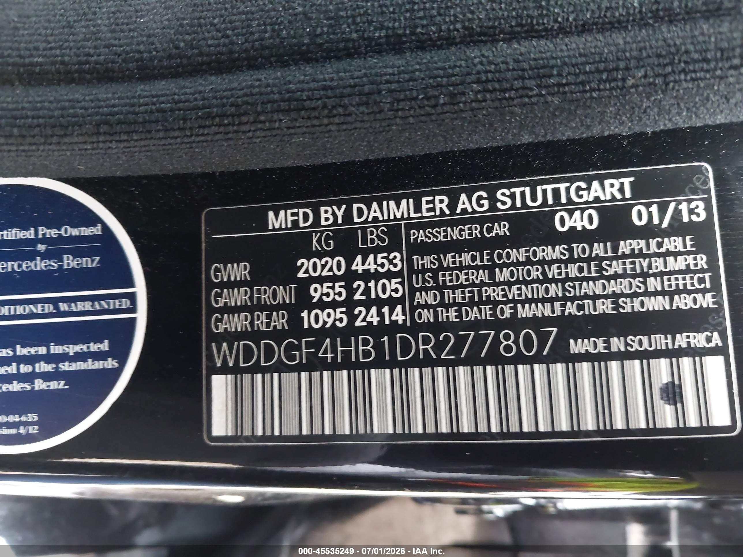 2013 MERCEDES-BENZ C 250 C250