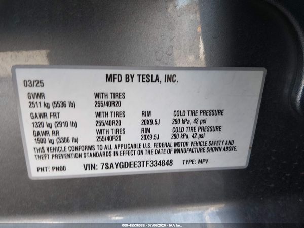 2026 TESLA MODEL Y