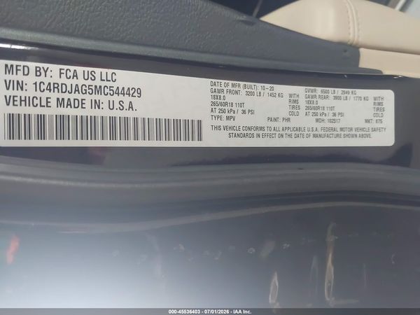 2021 DODGE DURANGO SXT PLUS AWD