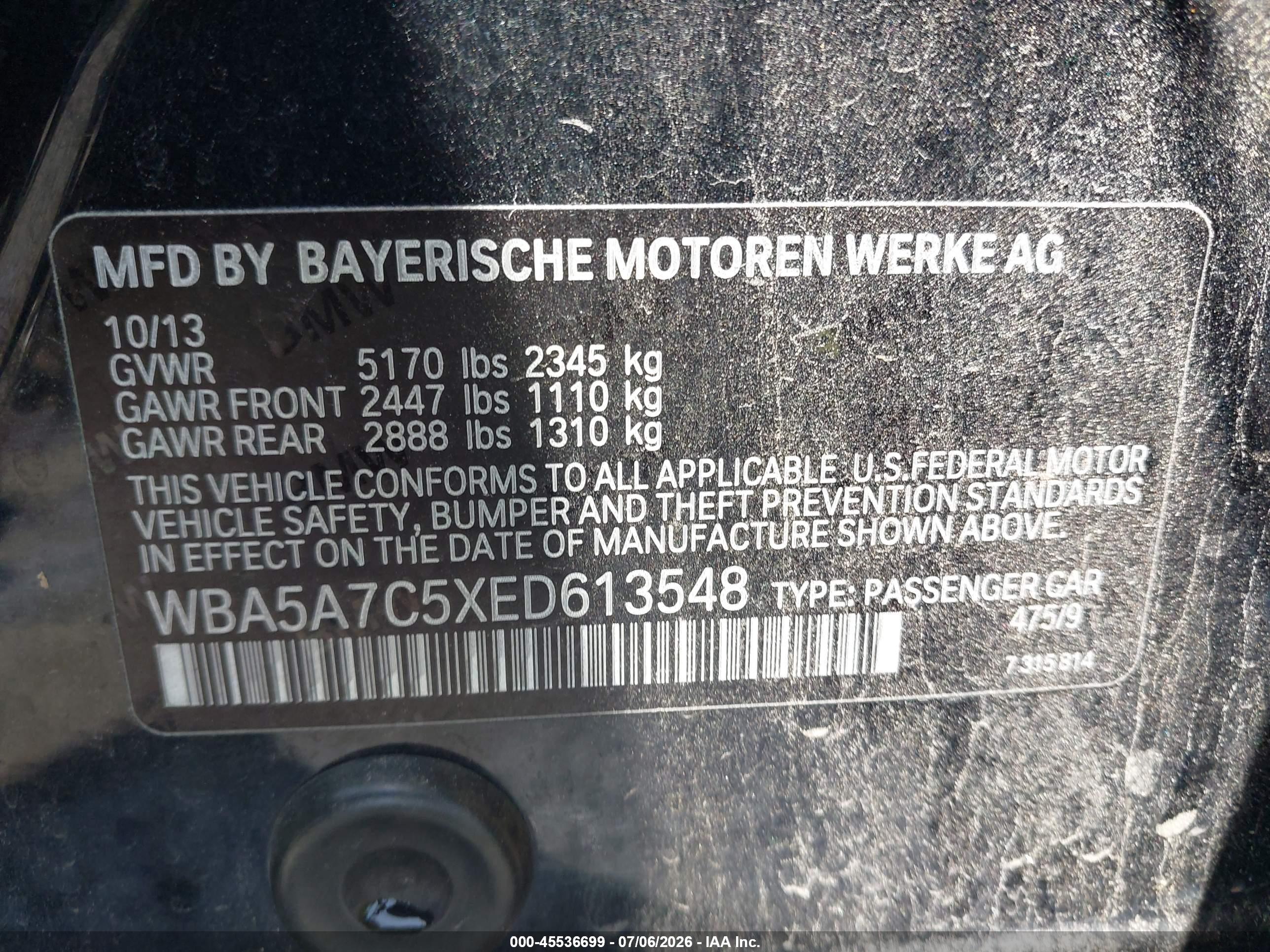 2014 BMW 528I XDRIVE
