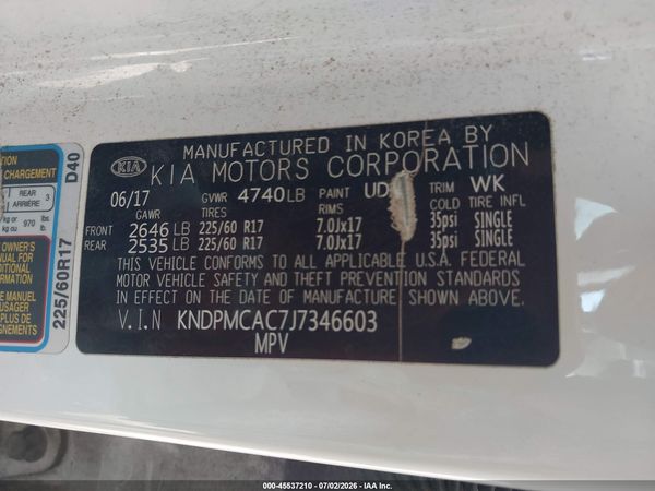 2018 KIA SPORTAGE LX