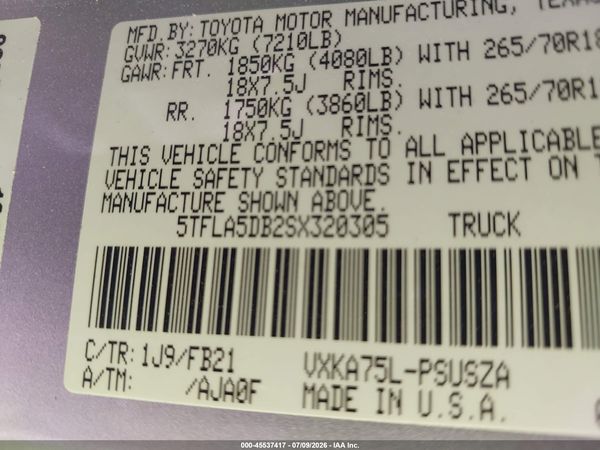 2025 TOYOTA TUNDRA SR5