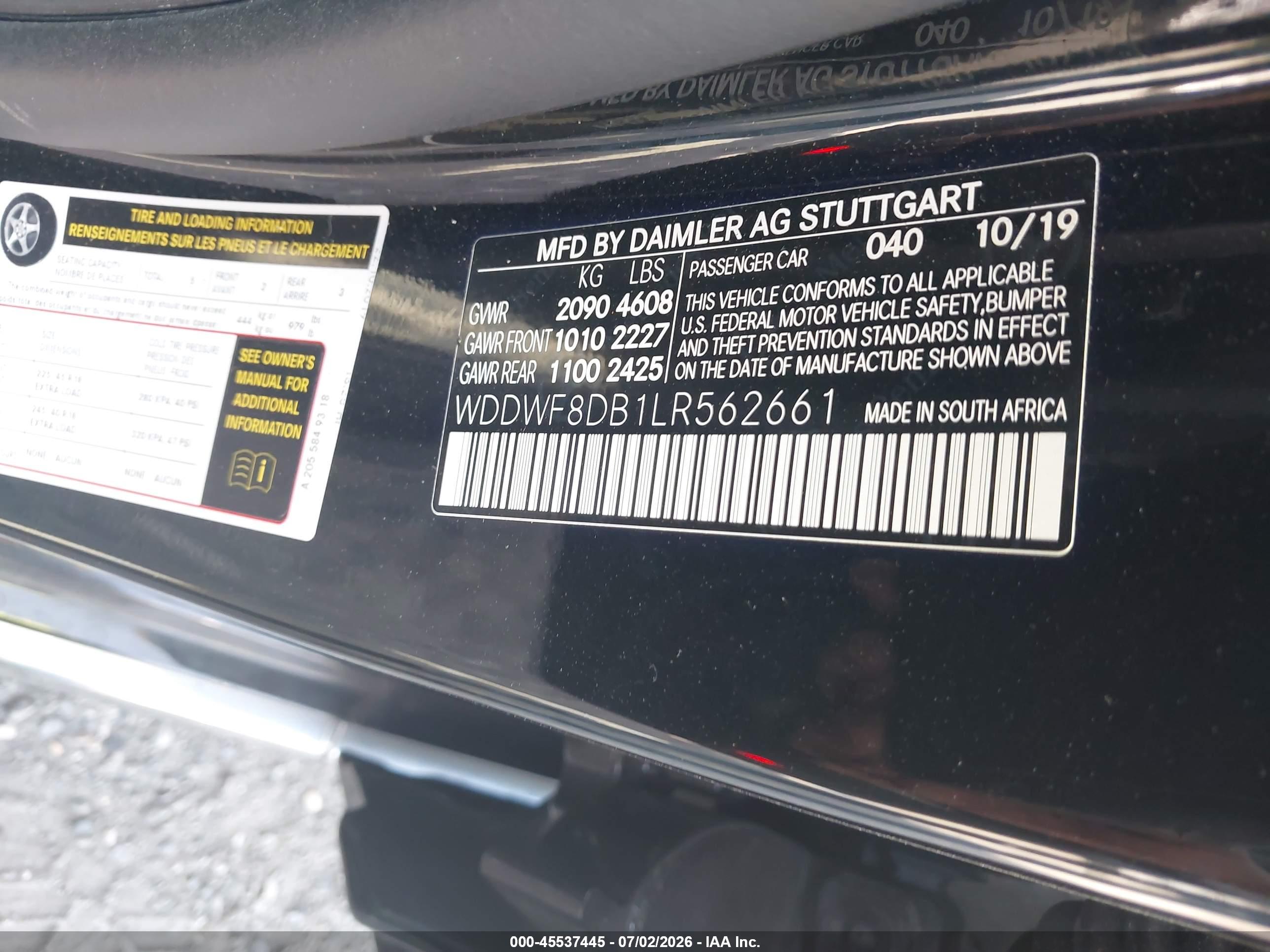 2020 MERCEDES-BENZ C 300 C300