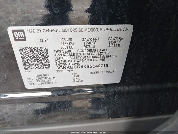 2025 CHEVROLET BLAZER FWD 2LT — I9